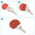 thumbnail image 5 of Key Cap Cover Semicircle Key Identifier Tags for Identifying Keys Coding, Red 20 Pack, 5 of 6