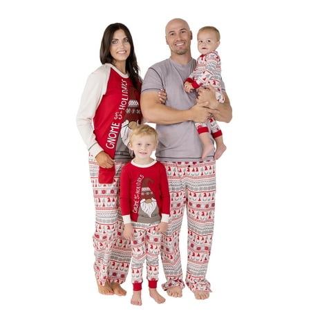 

LazyOne Gnome For The Holidays Family Matching Christmas Pajamas Pajamas for Baby & Kids Teens Infant and Adult