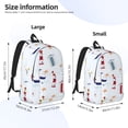thumbnail image 4 of Easygd Nautical Lighthouse Sailboat Canvas Backpack: Stylish, Lightweight, and Versatile with Large Capacity and Adjustable Straps –, 4 of 7