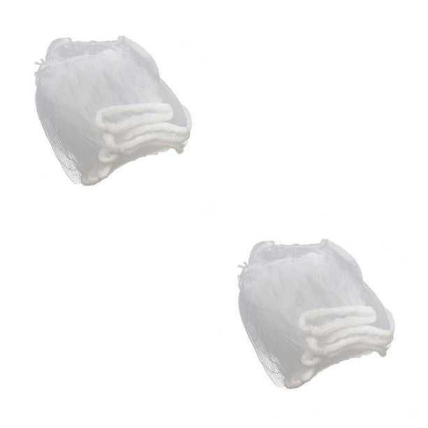 Bearachild Colador de fregadero de 100 piezas, bolsa de malla para el cabello, filtro antibloqueo, utensilios de agua, suministros para el hogar, Blanco 9 * 9 cm, 100 piezas 2piezas