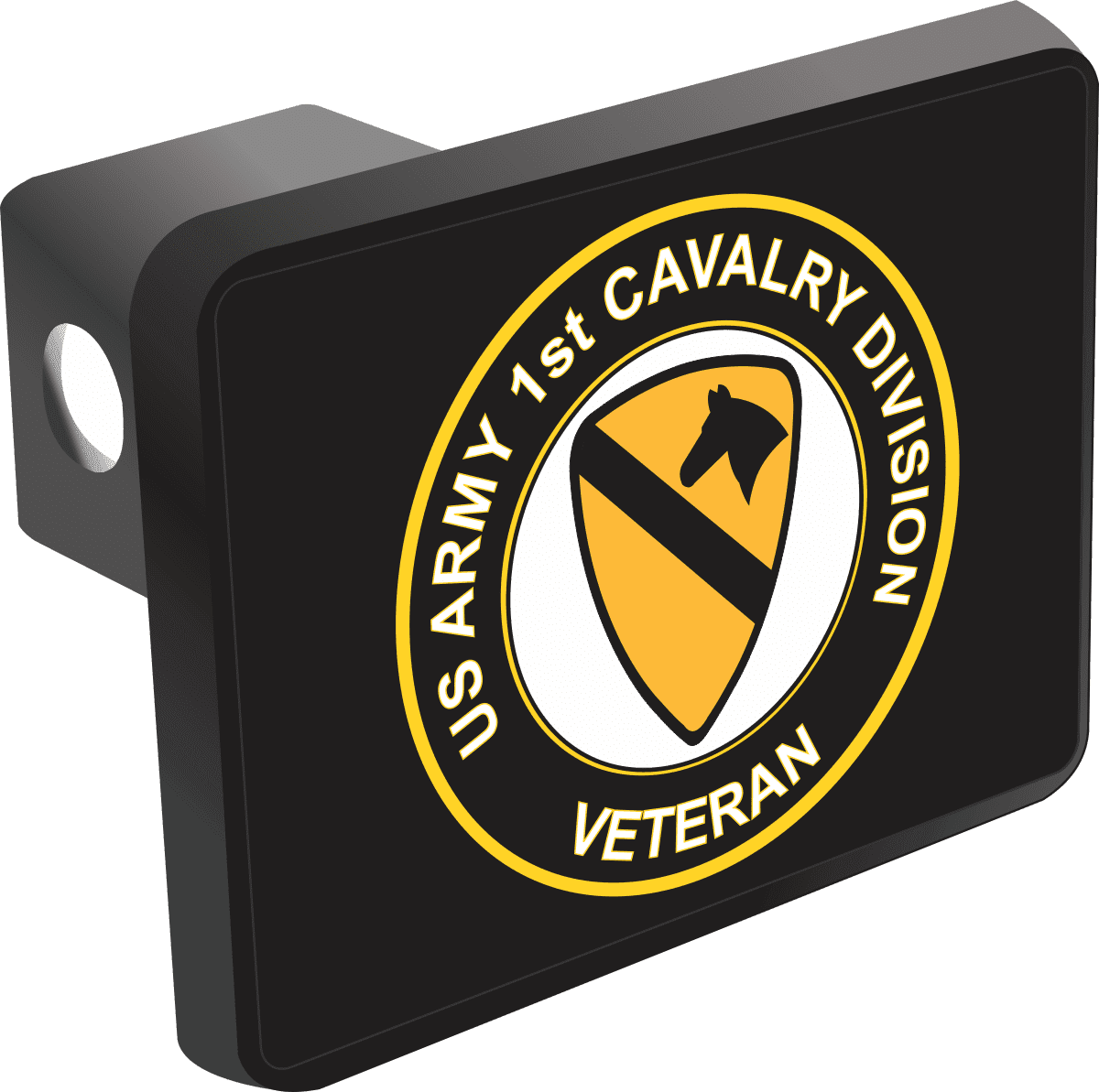 US Army Star ABS Hitch Cover with Quick Loc 