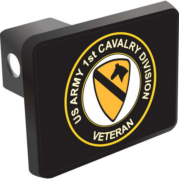 U.S. Army 1st Cavalry Division Veteran Hitch Cover