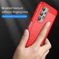thumbnail image 4 of for Samsung Galaxy A23 5G case,Galaxy A23 case with HD Screen Protector,Fashion Shock-Absorption Flexible TPU Bumper Soft Rubber Protective Case Cove for Samsung Galaxy A23 (Red Brushed TPU), 4 of 16