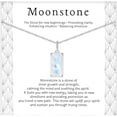 thumbnail image 6 of HOPE LOVE SHINE New Beginnings Rainbow Moonstone Sterling Silver Necklace for Women, 6 of 10