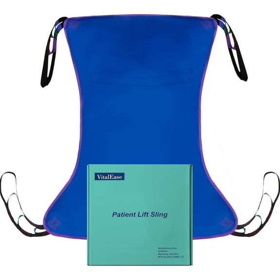 Solid Full-Body Sling for Elderly and Disabled, Polyester Lift Pad for Lifting Patients-Safe & Versatile- Max Wight 600lb (Medium)