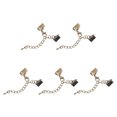 thumbnail image 1 of Unique Bargains 20Sets Ribbon Crimp Clamp Ends with Lobster Claw Clasps & Chain 10mm Bronze Tone, 1 of 7