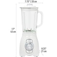 thumbnail image 2 of Haden Stainless 1.75 Liter Glass Jug 700W Motor Power Blender, Ivory/Chrome, 2 of 8