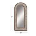 thumbnail image 3 of DecMode 26" x 59" Gold Window Inspired Wall Mirror with Arched Top, 3 of 8