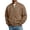 Coffee, variant on Men's Bomber Jacket Full Zip Long Sleeve Casual Jacket with Ribbed Collar Side Pockets Regular Fit Lightweight Outerwear Light Blue M