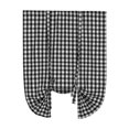 thumbnail image 1 of Shade Gingham Fit Cortina De Ventana 42x63 "Negro Gloria cortinas a cuadros de búfalo, 1 of 9