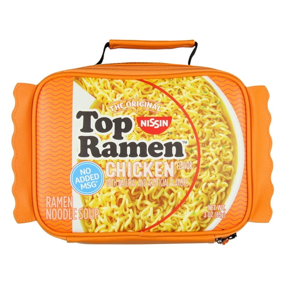 Nissin Top Ramen Lunch Box The Original Chicken Flavor Ramen Noodle Lunch Bag lunch Tote