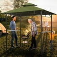 thumbnail image 5 of Eurmax 5x8 Grill Gazebo Replacement Canopy Double Tiered BBQ Canopy Roof,Lemon Green, 5 of 5