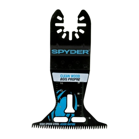 Spyder 2.5-Inch x 2-Inch HSS Clean Wood Cutting Oscillating Tool Blade 70009