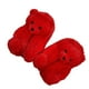 thumbnail image 1 of Jumpingount Zapatillas de oso de peluche para mujer, zapatos de invierno, calzado térmico para niñas, zapatillas de animales adorables para Calzado Rojo, 1 of 6