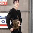 thumbnail image 2 of Canvas Drop Leg Bag Hiking Waist Pack Sling Crossbody Bag Shoulder Backpack Men Chest Bag Women Casual Daypacks for Outdoor, 2 of 5