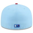 thumbnail image 4 of Men's New Era Light Blue/Red San Francisco Giants 2025 Fourth of July 59FIFTY Fitted Hat, 4 of 5