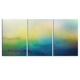 thumbnail image 2 of wall26 - 3 Panel Canvas Wall Art - Watercolor Painting Style Colorful Abstract Seascape - Giclee Print Gallery Wrap Modern Home Art Ready to Hang - 24"x36" x 3 Panels, 2 of 4