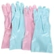 thumbnail image 1 of 2 pares de guantes para lavar platos, reutilizables, para tareas domésticas, de goma., 1 of 5