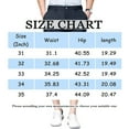 thumbnail image 3 of WTOBBY Men's Stretch Work Bermuda Shorts with Multiple Pockets, Summer Loose Fit Outdoor Casual Quick-Dry Breathable Design ,Navy 31, 3 of 5