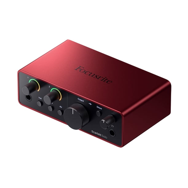 Focusrite Scarlett Solo 4th Gen Studio Recording USB Audio