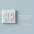 thumbnail image 3 of ELEGRP Decorative Receptacle, 15A 125V Standard Electrical Wall Outlet, 2 Pole 3 Wire, Non- tamper Resistant, NEMA 5-15R, Self-Grounding Residential Grade Outlet, UL List,Glossy White, 10 Pack, 3 of 11
