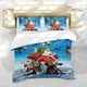 thumbnail image 5 of Arthur Christmas Conjunto de sábanas temático, trío de piezas, cómodo y amigable con la piel, diseño único, regalo de decoración para el hogar para familiares, amigos y fans, 90 cm * 190 cm, 5 of 6