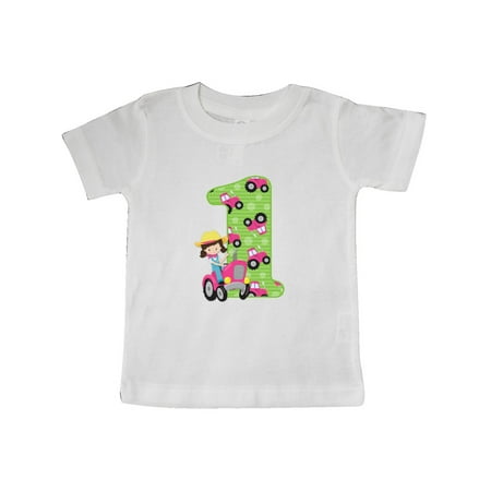 

Inktastic Tractor Girl 1st Birthday Gift Baby Girl T-Shirt