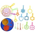 thumbnail image 1 of Miangastore Assorted Color Bubble Wand Set with Tray for Playing 20pcs Safe Plastic Toys Summer Outdoor Fun, 1 of 8