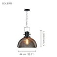 thumbnail image 2 of Xtricity - Suspension, 17,32 '' de Largeur, de la Collection Boléro, Noir, 2 of 3