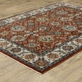 thumbnail image 5 of HomeRoots Red Blue Ivory Gold And Navy Oriental Power Loom Stain Resistant Area Rug, 5 of 10