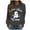 AB1946 Dark Gray, variant on Tisuna Women'S Halloween Sweatshirt Soft Ghost Letter Print Crewneck Sweatshirt Ladies Long Sleeve Festival Theme Party Fall Tops Clothes Size L
