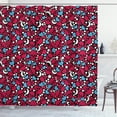 thumbnail image 1 of Ambesonne Skull Shower Curtain, Crosses Hearts Moons, 69"Wx75"L, Multicolor, 1 of 3