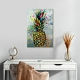 thumbnail image 2 of Elephant Stock Pineapple Color Splash Paint Wall Art - Vertical Canvas Wall Art - Living Room Wall Decor - Food And Drink Canvas - Green And Yellow Decor - 16" x 24", 2 of 8