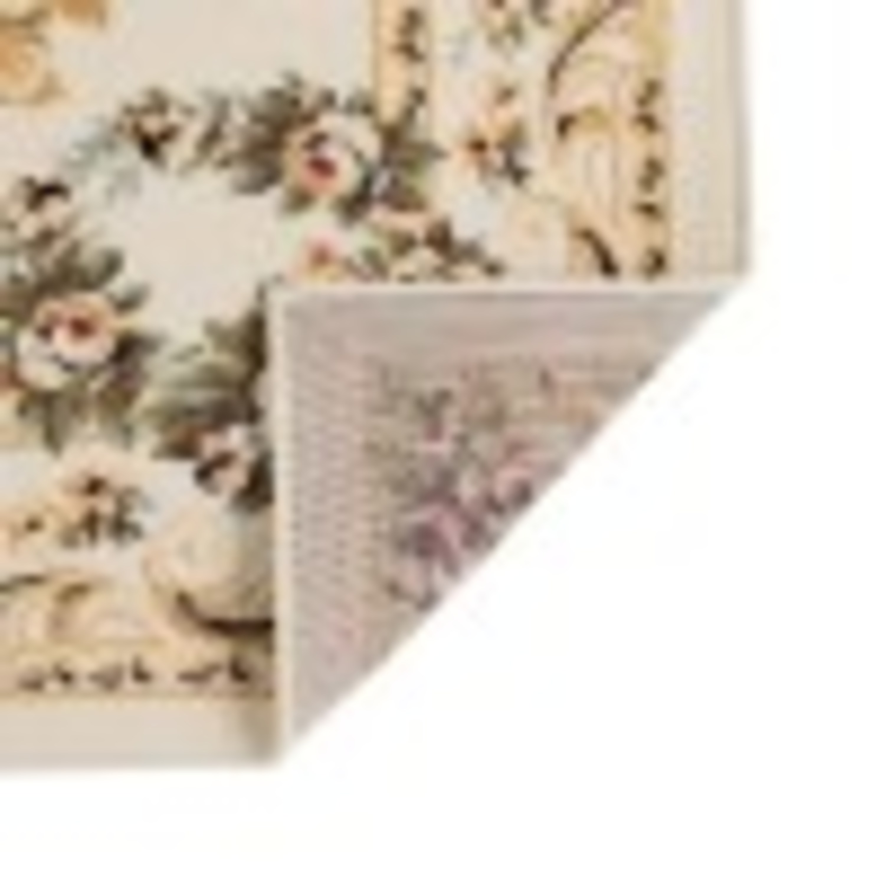 Traditional Area Rug (3-Piece Rug Set: (5' x 7', 20'' x 60'', 20'' x 32'')) Floral Beige, Red Indoor Set Easy to Clean
