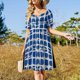 thumbnail image 4 of Vestido de verano de manga corta para mujer, vestido de noche para mujer 2025, 4 of 7