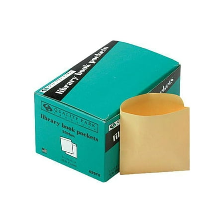 UPC: 0085227622730 | Quality Park 62273 Library Book Card Pockets with Ungummed Backs  Cameo Buff  250/Box