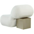 thumbnail image 5 of Meridian Furniture Quadra Cream Boucle Fabric Accent Chair, 5 of 5