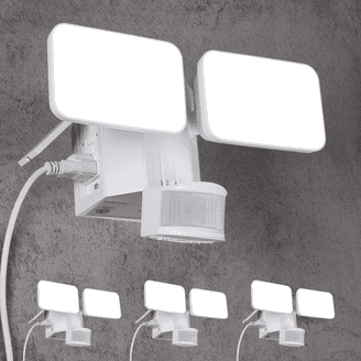 Heath Zenith SL-5412-WH 180-Degree Motion Activated Twin Flood