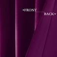 thumbnail image 4 of Velvet Curtains 84 inches Long Soft Velvet Curtains Grommet Velvet Thermal Insulated Curtains Window Treatment for Bedroom Light Filtering Velvet Curtains Set of 2 Panels, 4 of 7