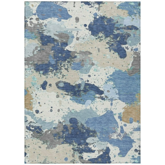 Dalyn Rugs Machine Washable Indoor/Outdoor Chantille ACN2217 Denim 10' x 14' Rug