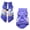Purple, variant on Aooww Dog Coat with Harness, Dog Winter Jacket, Dogs Onesie Body Warm Jackets, Small Dogs Winter Coats Reflective Windproof Warm Cold Weather Coats, Pet Waterproof Jacket Hiking,Light Blue,M