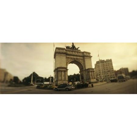 War memorial Soldiers And Sailors Memorial Arch Prospect Park Grand Army Plaza Brooklyn New York City New York State USA Canvas Art - Panoramic Images (15 x
