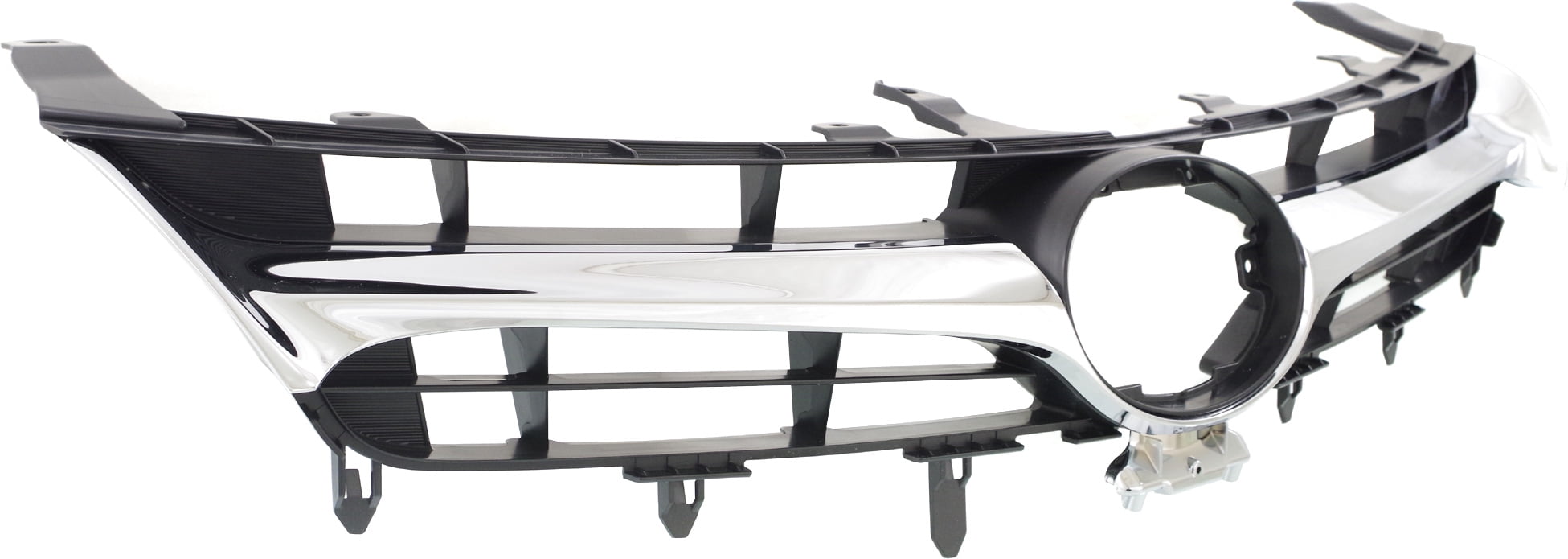 Grille Assembly Compatible With 2015-2017 Toyota Camry Textured Black Shell and Insert