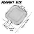 thumbnail image 3 of Sandwich Baking Net, Stainless Steel Toaster Sandwich Clip Rack, Grilled Cheese & Panini Press Maker Reusable Grill Basket for Making Breakfast Sandwiches Toaster Oven Kitchen Accessory, 3 of 5