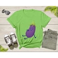thumbnail image 3 of Cute Purple Sleeping Eggplant Vegetable Vegetarian Resting T-Shirt Eggplant Lover Gift T Shirt for Men Women Kids Boys Girls Graphic Tshirt, 3 of 7