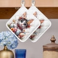 thumbnail image 2 of Easter Cat Pot Holders for Kitchen Heatproof Potholder, 4 Pack Cute Spring Flower Cartoon Eggs Boho Botanical Hot Pads Multipurpose Oven Pads Cloth Potholders Trivet for Cooking and Baking, 2 of 8