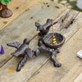 thumbnail image 3 of Sungmor Vintage Cast Iron Tealight Candle Holder, Lovely & Beautiful Birds Nest Design, Unique Tabletop Shelf Home Decor Pieces, Small Birds Statue Candle Holders Coffee Table Centerpieces Decor, 3 of 8