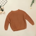 thumbnail image 2 of Mercatoo Baby Girl Solid Knit Sweater Boy Cotton Long Sleeve Pullover Top Fall Winter Clothes, 2 of 4