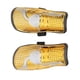 thumbnail image 4 of 2 espinilleras de fútbol ajustables de plástico galvanizado para deportes de la parte inferior de la pierna para adultos y niños, talla M, color amarillo, 4 of 12