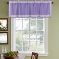 thumbnail image 3 of Purple Greek Key Curtain Valances for Windows, Kitchen Valance Window Treatments Panel 2 Pack, Geometric Greece Ancient Farmhouse Geo Rod Pocket Short Curtains for Bathroom Bedroom 60 x 18 Inch, 3 of 8